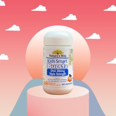 Viên Nhai Hỗ Trợ Phát Triển Não Bộ Nature's Way Kids Smart Bursts DHA 300mg - Bổ Não, Tăng Cường Trí Nhớ Cho Trẻ Em