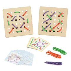 Trò Chơi Xỏ Dây Montessori - Rèn Luyện Kỹ Năng Vận Động Tinh và Tư Duy Logic Cho Bé Từ 3 Tuổi
