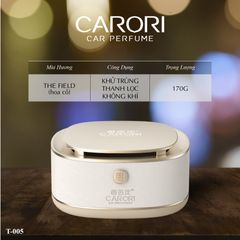 Sáp thơm ô tô Carori T-005 & T-008 - Nước hoa tự nhiên không gây dị ứng, mùi Daijiling Tea & The Field, dung tích 170g và 30g