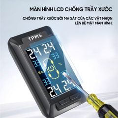 Cảm Biến Áp Suất Lốp Ô Tô Lifepro L630s - Giám Sát Áp Suất & Nhiệt Độ 4 Lốp, Màn Hình Kỹ Thuật Số LCD Rõ Ràng, Dễ Sử Dụng