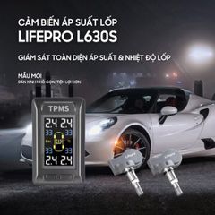 Cảm Biến Áp Suất Lốp Ô Tô Lifepro L630s - Giám Sát Áp Suất & Nhiệt Độ 4 Lốp, Màn Hình Kỹ Thuật Số LCD Rõ Ràng, Dễ Sử Dụng