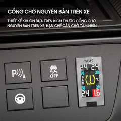 Cảm biến áp suất lốp ô tô Lifepro L632T - Giám sát áp suất và nhiệt độ cho xe Toyota, công nghệ mới, màn hình LCD rõ nét.