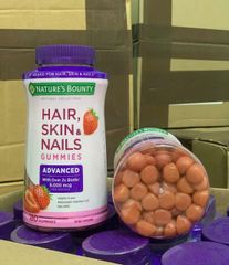 Kẹo dẻo đẹp da, móng, tóc Hair, Skin & Nails Nature's Bounty 180 viên - Hàng Mỹ