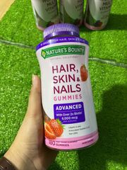Kẹo dẻo đẹp da, móng, tóc Hair, Skin & Nails Nature's Bounty 180 viên - Hàng Mỹ