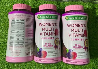 [Date 5/2026] Kẹo dẻo bổ sung vitamin tổng hợp cho Nữ Nature's Bounty 240 viên - Nhập Mỹ