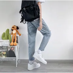 Quần Jean Baggy Rách Gối Unisex Nam Nữ - Thời Trang Giá Rẻ, Địa Chỉ Mua Sắm Uy Tín, Nhiều Size Lựa Chọn
