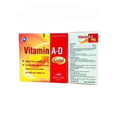 Viên Uống Vitamin A-D Gold PV - Bổ Sung Vitamin A và D Hỗ Trợ Sáng Mắt, Chắc Khỏe Xương và Tăng Cường Sức Đề Kháng - Hộp 100 Viên