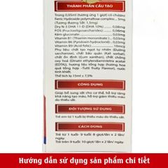 Siro FerroKid Drops Bổ Sung Sắt Cho Trẻ Em - Hỗ Trợ Tăng Cường Khả Năng Tạo Máu - Dạng Giọt Tiện Lợi 15ml