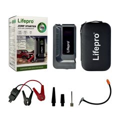 Bộ kích nổ 4 in 1 Lifepro L956 - Bơm lốp xe hơi, sạc di động, đèn LED SOS cho ô tô và xe máy, tiện lợi cho mọi chuyến đi