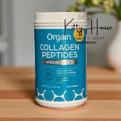 Bột Collagen Thủy Phân Orgain Collagen Peptides + Probiotics Unflavored 726g - Giúp Làm Đẹp Da và Tăng Cường Sức Khỏe Tiêu Hóa