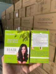 Dầu Gội Đen Chiếu Từ Olive YLOFANG - Hộp 10 Gói, Nuôi Dưỡng Tóc Đen Bóng Mượt, An Toàn Từ Thiên Nhiên