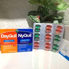 Viên uống hỗ trợ cảm cúm Vicks DayQuil & NyQuil LiquiCaps - Giải pháp giảm triệu chứng cold & flu - 48 viên dễ nuốt