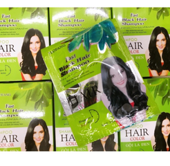 Dầu Gội Đen YLOFANG Chiết Xuất Olive (Hộp 10 Gói) - Cải Thiện Màu Tóc, Cung Cấp Độ Ẩm, Dưỡng Tóc Mềm Mại, An Toàn Cho Mọi Loại Tóc