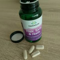 Viên uống Hair Skin Nails Swanson - Thuần Chay 60 viên dưỡng tóc, da, móng khỏe đẹp từ Mỹ