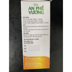 Siro An Phế Vương - Thực phẩm chức năng bổ phế, tiêu đờm, chiết xuất cao lá thường xuân nhập khẩu Pháp - Lọ 100ml
