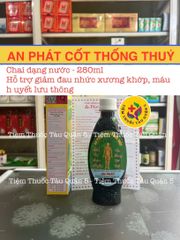 Cốt Thống Thủy An Phát 280ML - Hỗ Trợ Giảm Đau Nhức Xương Khớp, Phong Thấp, Thực Phẩm Chức Năng Tự Nhiên