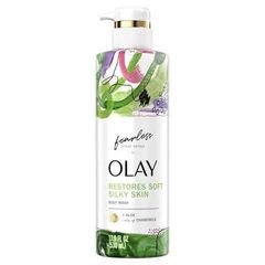 Sữa Tắm Olay Restores Silky Softness 591ml - Dưỡng Ẩm Da, Chiết Xuất Lô Hội & Hoa Cúc, Phục Hồi Không Khô Rát, Dịu Nhẹ Cho Mọi Loại Da