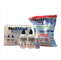 Bộ Rửa Mũi NeilMed Sinus Rinse - 2 Bình 240ml + 250 Gói Muối Mỹ - Giải Pháp Hiệu Quả Cho Dị Ứng Và Viêm Xoang