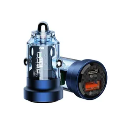 Củ Sạc Nhanh Ô Tô Recci RCC-N17 - 2 Cổng Type-C & USB, Sạc Tối Đa 33W, Nhỏ Gọn, Sang Trọng, Bảo Hành 1 Năm