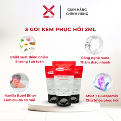 Combo Giảm Đau Mỏi Powerful-X: 3 Gói Recovery Cream 2ML & 2 Miếng Dán Từ Tính Magnetic Patch - Phục Hồi Như Chớp