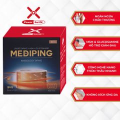 Băng Dán Thể Thao Powerful-X Mediping Cuộn 5cm x 12m - Hỗ Trợ Phục Hồi Chấn Thương và Bảo Vệ Khớp, Có Kem Phục Hồi Ẩn Trong
