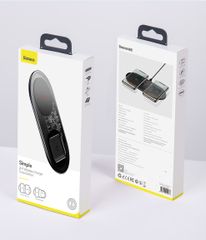Đế Sạc Nhanh Không Dây Baseus 24W 2 Trong 1 - Sạc Đôi Tương Thích Qi Cho Điện Thoại & Tai Nghe - Thiết Kế Sang Trọng, Hiện Đại