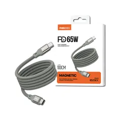 Dây Sạc Nhanh Nam Châm Ô Tô RECCI RS23 - Sạc Tối Đa 65W, Dây Silicone Chống Đứt, Bảo Hành 1 Năm, Thiết Kế Gọn Nhẹ