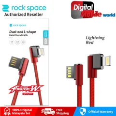 Cáp Sạc Và Truyền Dữ Liệu Đầu Cắm Chữ L Rockspace RCB0585 - Chống Gẫy, Thiết Kế Thông Minh, Sạc Nhanh Chóng 1.2m Type-C
