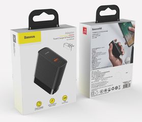 Củ Sạc Nhanh Kiêm Pin Dự Phòng 5000mAh Baseus BS-CHT901 2 Trong 1 - Sạc Điện Thoại, Du Lịch Tiện Lợi, Công Suất 15W