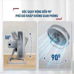 Quạt Sàn Tefal TB Silence Plus VH686790 - Quạt Đứng 6 Cánh, 80W với Chế Độ Yên Tĩnh và Turbo, Thiết Kế Độc Đáo, Gió Mạnh 6.0 m/s