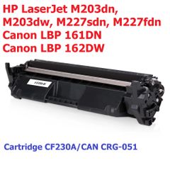 Hộp Mực 30A (Cartridge CF230A) Cho Máy In HP LaserJet M203dn, M203dw, M227sdn, M227fdn - In Đen Chất Lượng Cao, Nạp Lại Dễ Dàng