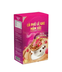 Cà phê hỗ trợ giảm cân Raspberry Coffee - Hộp 15 gói tự nhiên, giảm mỡ thừa, đẹp dáng, sáng da, tăng cường trao đổi chất