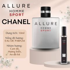 Nước Hoa Nam Allure Homme Sport EDP 10ml - Hương Thơm Tươi Mát, Quyến Rũ và Mạnh Mẽ Dành Cho Phái Mạnh Thích Vận Động