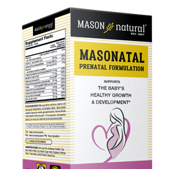 Vitamin Tổng Hợp Mason Natural Masonatal Prenatal - Hỗ Trợ Phụ Nữ Mang Thai và Sau Sinh, 100 Viên, Mỹ