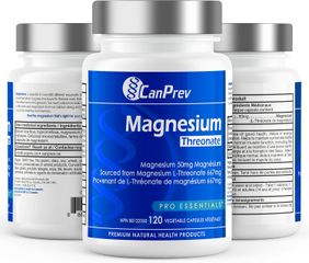 Viên Uống Magnesium L-Threonate CanPrev 120 viên - Hỗ Trợ Tăng Cường Nhận Thức, Giảm Căng Thẳng, Từ Canada