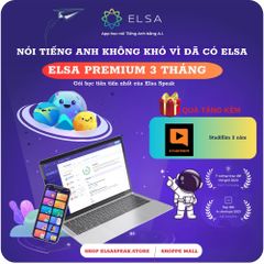 Phần mềm ELSA Premium - Trọn bộ học tiếng Anh với ELSA Pro, AI, Speech Analyzer - Hỗ trợ luyện thi IELTS, TOEIC 3 tháng