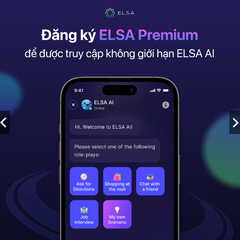 Phần mềm ELSA Premium - Trọn bộ học tiếng Anh với ELSA Pro, AI, Speech Analyzer - Hỗ trợ luyện thi IELTS, TOEIC 3 tháng