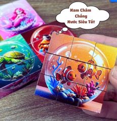 Đồ Chơi Lắp Ghép Nam Châm 16 Khối 6 Trong 1 - Khủng Long, Động Vật, Phi Hành Gia, Xe Cộ - Phát Triển Tư Duy Cho Bé