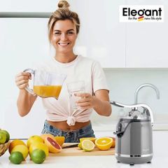 Máy Vắt Cam Elegant JS1001 - Công Suất 160W, Inox 304, Thiết Kế Thông Minh, Ép Được Cam và Bưởi, Giữ Bàn Sạch, Sản Phẩm Chất Lượng Đức