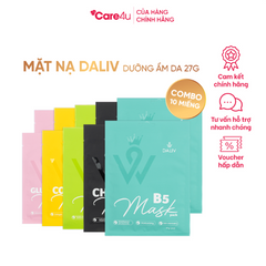 Combo 10 Mặt Nạ Dưỡng Ẩm Daliv Hàn Quốc - Mặt Nạ Collagen Cấp Nước, Phục Hồi Da Mệt Mỏi, Thích Hợp Mọi Loại Da