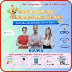 Edupia - Khóa Học Tiếng Anh Trực Tuyến cho Trẻ Em Tiểu Học và THCS - Học Nghe, Nói, Đọc, Viết với Giáo Viên Bản Ngữ