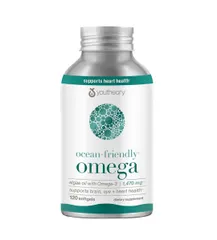 Viên uống bổ sung Omega 3 thuần chay dầu tảo Youtheory Ocean-Friendly 120 viên - Hàng Mỹ