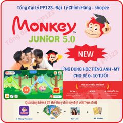 Monkey Junior 5.0 cho trẻ 0-11 tuổi - Phát triển kỹ năng nghe, nói, đọc, viết hoàn toàn mới 2024