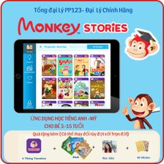 Học Tiếng Anh Monkey Stories Trọn Đời -  Thú Vị Cho Trẻ Từ 3-15 Tuổi Qua Truyện Tranh Tương Tác