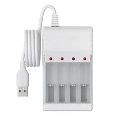 Bộ Sạc Pin AA, AAA NiMH An Toàn Qua Cổng USB - Sạc Tối Đa 4 Pin Đồng Thời, Bền Bỉ, Thân Thiện Với Người Dùng