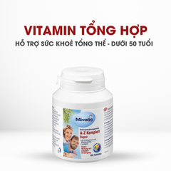 Vitamin Tổng Hợp Mivolis Đức - A-Z Depot 100 Viên Bổ Sung 21 Dưỡng Chất Cho Người Dưới 50 Tuổi, Hỗ Trợ Sức Khỏe Bền Vững