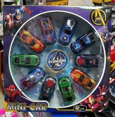 Bộ 10 Chiếc Xe Ô Tô Đồ Chơi Chạy Bằng Đà Chủ Đề Siêu Anh Hùng Avengers Cho Trẻ Em 9896-33