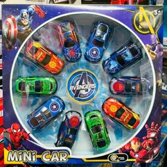 Bộ 10 Chiếc Xe Ô Tô Đồ Chơi Chạy Bằng Đà Chủ Đề Siêu Anh Hùng Avengers Cho Trẻ Em 9896-33