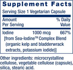 Viên Uống Iodine Sea Life Extension - Hỗ Trợ Sức Khỏe Tuyến Giáp & Tăng Đề Kháng - Hộp 60 Viên Nhộng Mỹ