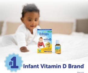 Vitamin D3 Baby Ddrops 90 giọt - Bổ sung vitamin D cho bé 0-12 tuổi, hỗ trợ phát triển xương và hấp thụ canxi hiệu quả